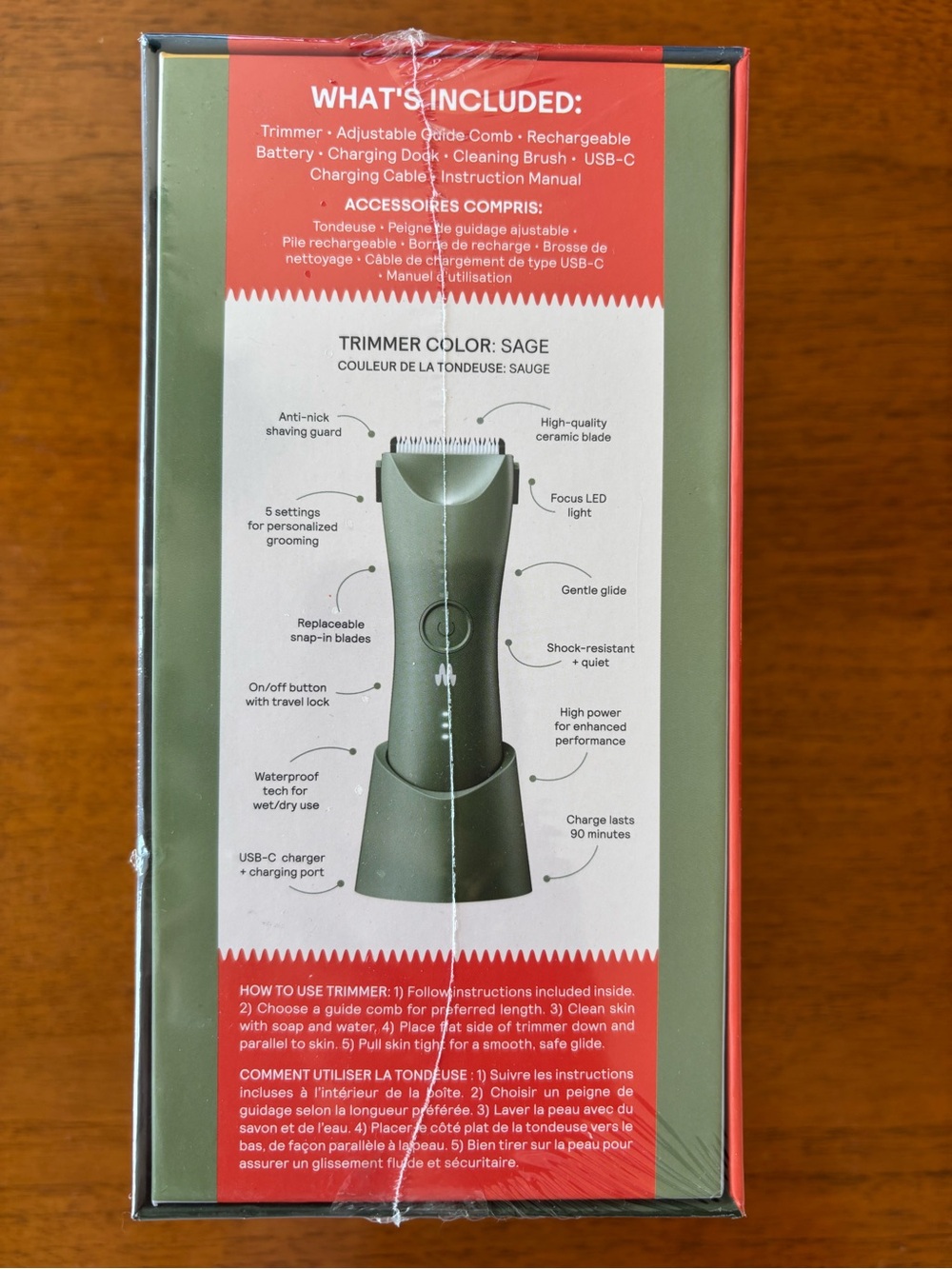Sage Rechargeable Trimmer - Precision Grooming Tool